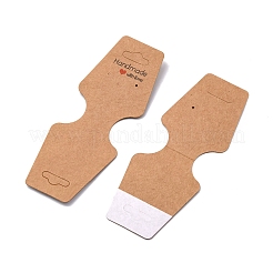 Falten Sie selbstklebende Schmuck-Displaykarten aus Kraftpapier für die Präsentation von Halsketten und Armbändern&nbsp;CDIS-YW0001-06