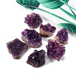 Natürlicher Amethyst unregelmäßige rohe Druzy-Displaydekorationen&nbsp;PW-WG85295-01