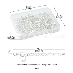 20 Set Kettenverlängerung aus Messing&nbsp;FIND-FS0001-36