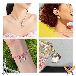 20pcs 10 styles de pendentifs en émail en alliage&nbsp;ENAM-YW0009-32