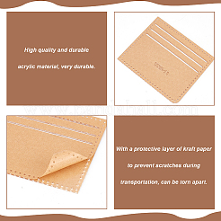 13 x Acryl-Schablone im 13-Stil für die Herstellung von Geldklammern und Geldbörsen&nbsp;DIY-WH0308-528