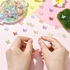 300 Stück transparente Acrylperlen mit UV-Beschichtung&nbsp;OACR-CJ0002-17