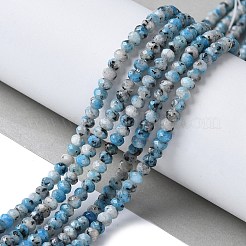 Gefärbte natürliche Sesamjaspis-Rondellperlenstränge&nbsp;G-E316-2x4mm-A01