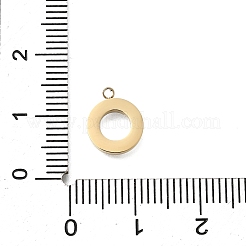 304 Edelstahl Pavé natürliche weiße Muschel Ring Charms&nbsp;STAS-R159-18G