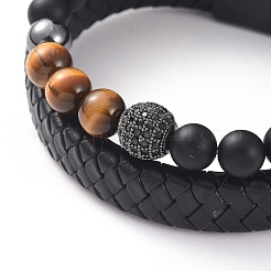 Conjuntos de pulseras apilables unisex&nbsp;BJEW-JB04896-03