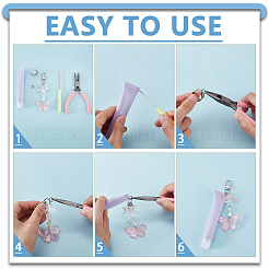 DIY Schlüsselbund machen Kits&nbsp;DIY-GA0009-44