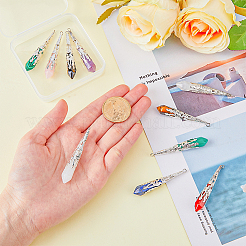 10 Stück 10 Arten natürlicher und synthetischer gemischter Edelstein große Anhänger&nbsp;FIND-FH0006-02