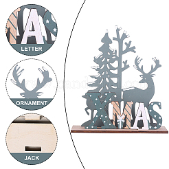 2 pz 2 decorazioni espositive in legno di stile&nbsp;WOOD-CN0001-018