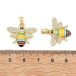Messing Micro Pave schwarz Zirkonia Anhänger&nbsp;CU-T001-05G