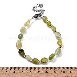Armbänder aus natürlichen Xiuyan-Jade-Perlen für Frauen&nbsp;G-P563-07P-09