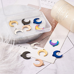 12 stücke 6 farben edelstahl anhänger&nbsp;STAS-TA0001-34