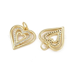 Messing micro pave klare zirkonia anhänger&nbsp;ZIRC-I367-14G-10