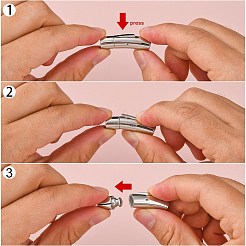 Anlaufgeschützte Bajonettverschlüsse aus Edelstahl 304&nbsp;X-STAS-I013-6mm