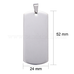 Grands pendentifs en acier inoxydable 304 résistant au ternissement&nbsp;LS-STAS-I140-19B-S