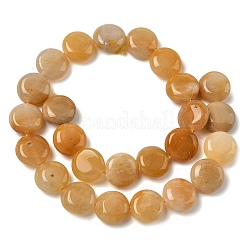 Natürlichen Topas Jade Perlen Stränge&nbsp;G-L648-B20-15mm