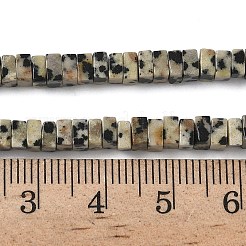 Natur Dalmatiner Jaspis Perlen Stränge&nbsp;G-A280-C07-01