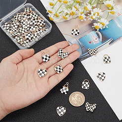 45 colgante de aleación de esmalte con diseño de tartán de 4 estilos&nbsp;ENAM-AR0001-74