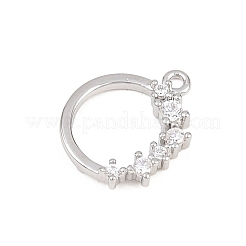 Messing micro pave klare zirkonia anhänger&nbsp;KK-D225-14P-01