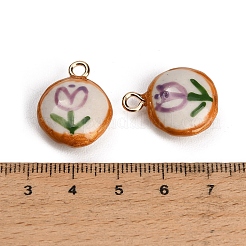 Porcelaine artisanale avec pendentifs en laiton&nbsp;PR-CBAB520-04G