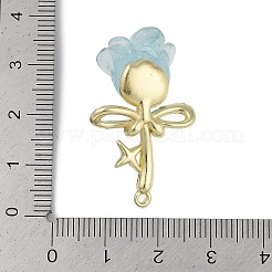 Goldenen Legierung Harzanhänger&nbsp;FIND-U017-07G-01
