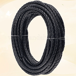5m geflochtenes Lederband mit Kern&nbsp;WL-CL0001-07B
