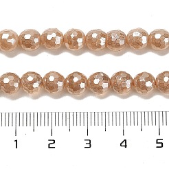 Fili di perline rotonde di quarzo naturale elettrolitico&nbsp;G-L598-A02-01A
