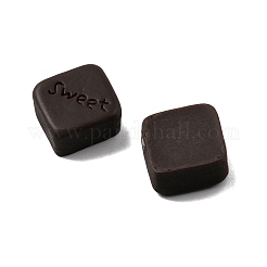 Cabochons de résine de nourriture d'imitation&nbsp;RESI-WH0035-18A-A03