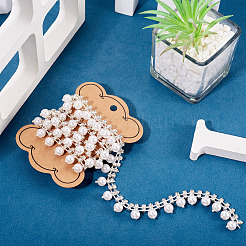 1 Yard runde Kristallglas-Strass-Cup-Ketten&nbsp;DIY-PJ0001-43A