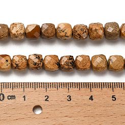 Natürliches Bild Jaspis Perlen Stränge&nbsp;G-H078-C14-01