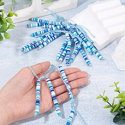 Pulseras hechas a mano con cuentas de arcilla polimérica&nbsp;AJEW-TAC00074