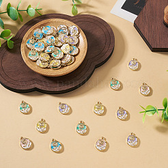 50pcs 5 pendentifs en alliage de couleurs&nbsp;ENAM-TA0003-93G