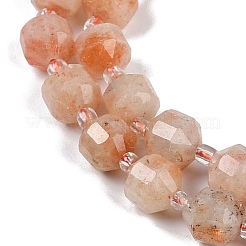 Natürliche sunstone Perlen Stränge&nbsp;G-O201B-123F