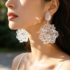 Pendientes colgantes de resina para mujer&nbsp;WG21832-01
