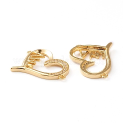 Collegamenti in ottone lucido con zirconi cubici&nbsp;ZIRC-J039-10G
