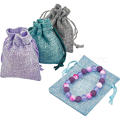 Pochettes en toile de jute&nbsp;ABAG-BC0001-13