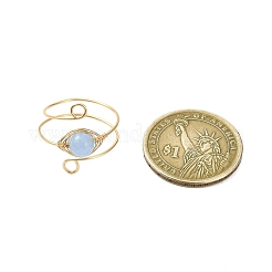 7 pièce 7 styles de bagues en lapis-lazuli naturel&nbsp;RJEW-JR00812