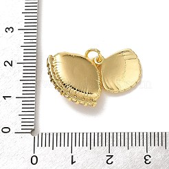 Messing micro pave klar zirkonia charme&nbsp;KK-P351-04A-G
