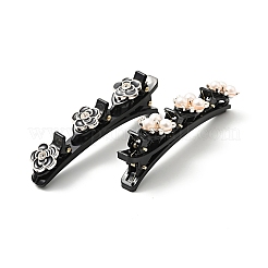 Modische Doppelschicht-Alligator-Haarspangen-Sets aus Kunststoff&nbsp;PHAR-P005-24