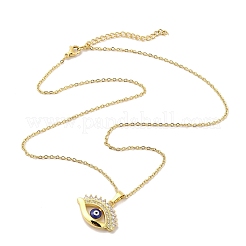 Collane con ciondolo in acciaio inossidabile 304&nbsp;NJEW-U002-22G-02