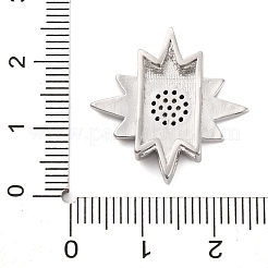 Breloques coulissantes en laiton à micro pave avec zircone cubique&nbsp;KK-A232-01B