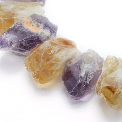 Natürliche Citrin und Amethyst Perlen Stränge&nbsp;G-L551C-03