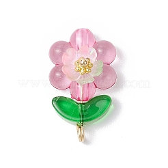 Pendenti luminosi in resina trasparente a forma di fiore&nbsp;PALLOY-JF03759-02