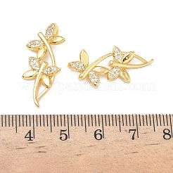 Pendentifs avec zircon cubiques à micro-pavés en laiton&nbsp;KK-L256-11G