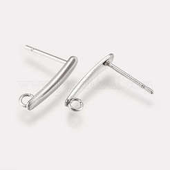 Boucles d'oreilles à tige en acier inoxydable 304 anti-ternissement&nbsp;STAS-K182-23P