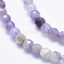 Natürliche Chevron-Amethyst-Perlenstränge&nbsp;G-K256-52-4mm