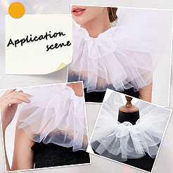 Faux col en gaze amovible pour femme&nbsp;AJEW-WH20042-90D