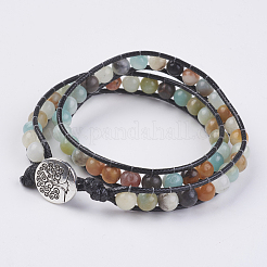Natürliches Edelstein Wickelarmband&nbsp;BJEW-JB03613
