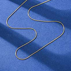 Collares de cadena de serpiente redonda de acero inoxidable 304 de 1 mm&nbsp;NJEW-T016-27G
