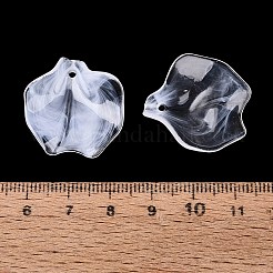 Pendentifs en acrylique opaque plaqué couleur AB&nbsp;OACR-Q197-20F