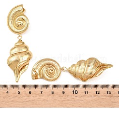 Boucles d'oreilles pendantes à clous en acier inoxydable 304 pour femmes&nbsp;SA-H001-09G